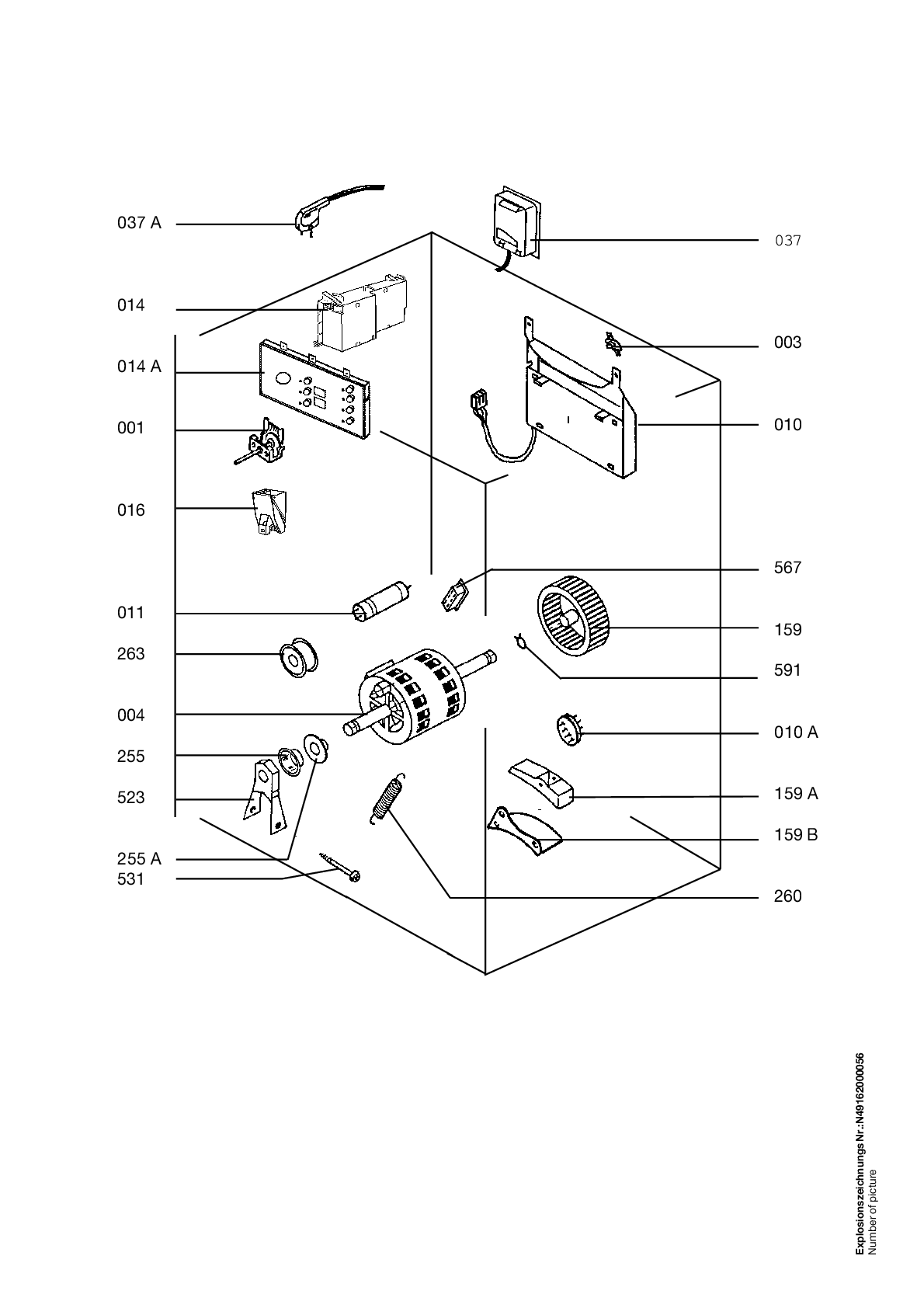Explosionszeichnung AEG 91601111300 Lavatherm 37520