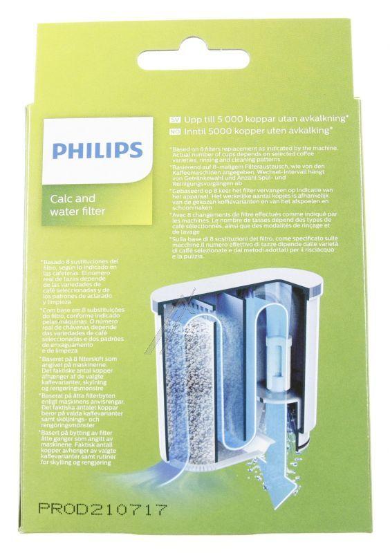 Philips Saeco Wasserfilter für Kaffeemaschine Kalk und Wasserfilter 1 Stück CA690310 Ersatzteil