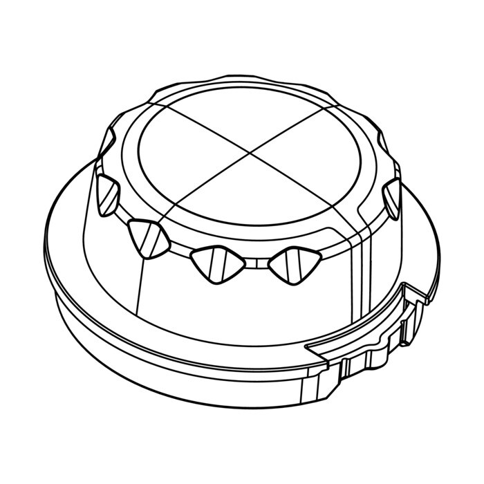 AEG Electrolux 1183755055 Knebel - Knebel, stromversorgung, grau