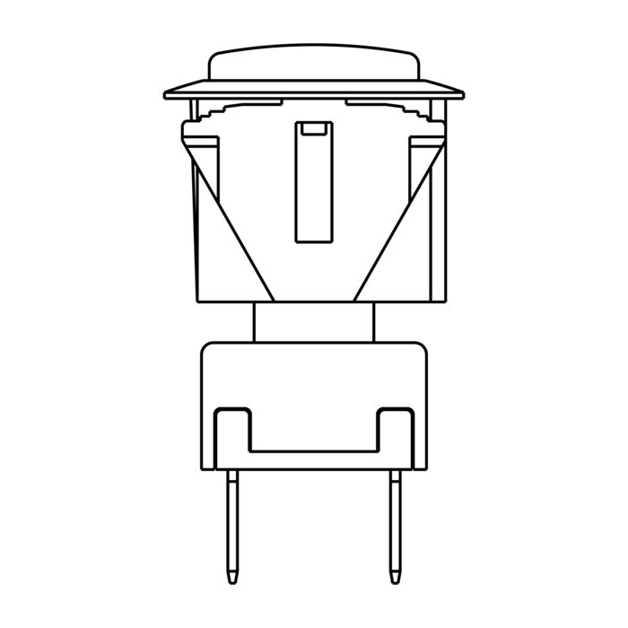 AEG Electrolux 3570382063 Knopf Taste - Knopf,zündung,schwarz