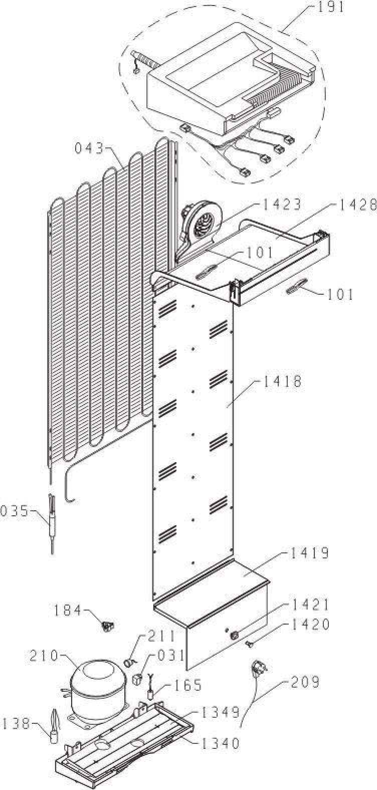 Explosionszeichnung Gorenje 469330 FN6192CW