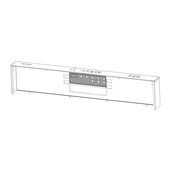 AEG Electrolux 1173715705 Bedienteilblende - Bedienblende,bedruckt,inox, passend für aeg