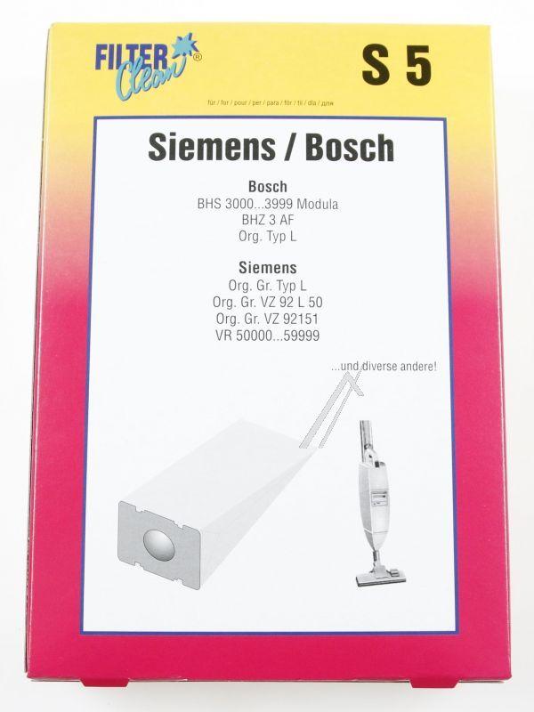 Filter Clean 000045K Staubsaugerbeutel - S5 staubsaugerbeutel 8 stück. + 1motorfilter