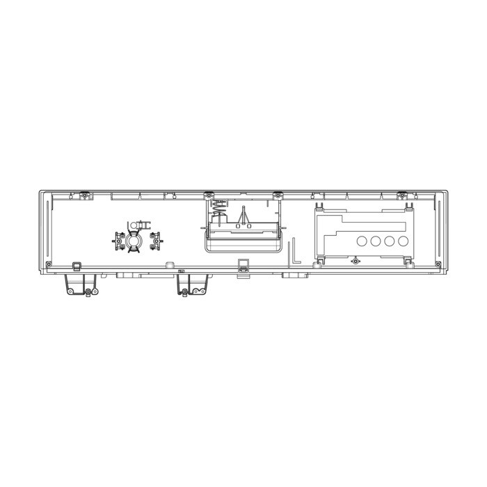 AEG Electrolux 8083815095 Bedienteilblende - Bedienblende,inox,zanussi,zdi2