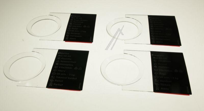 AEG Electrolux 140196312015 Bedienteilblende - Plaque programmes,bouton,adhés