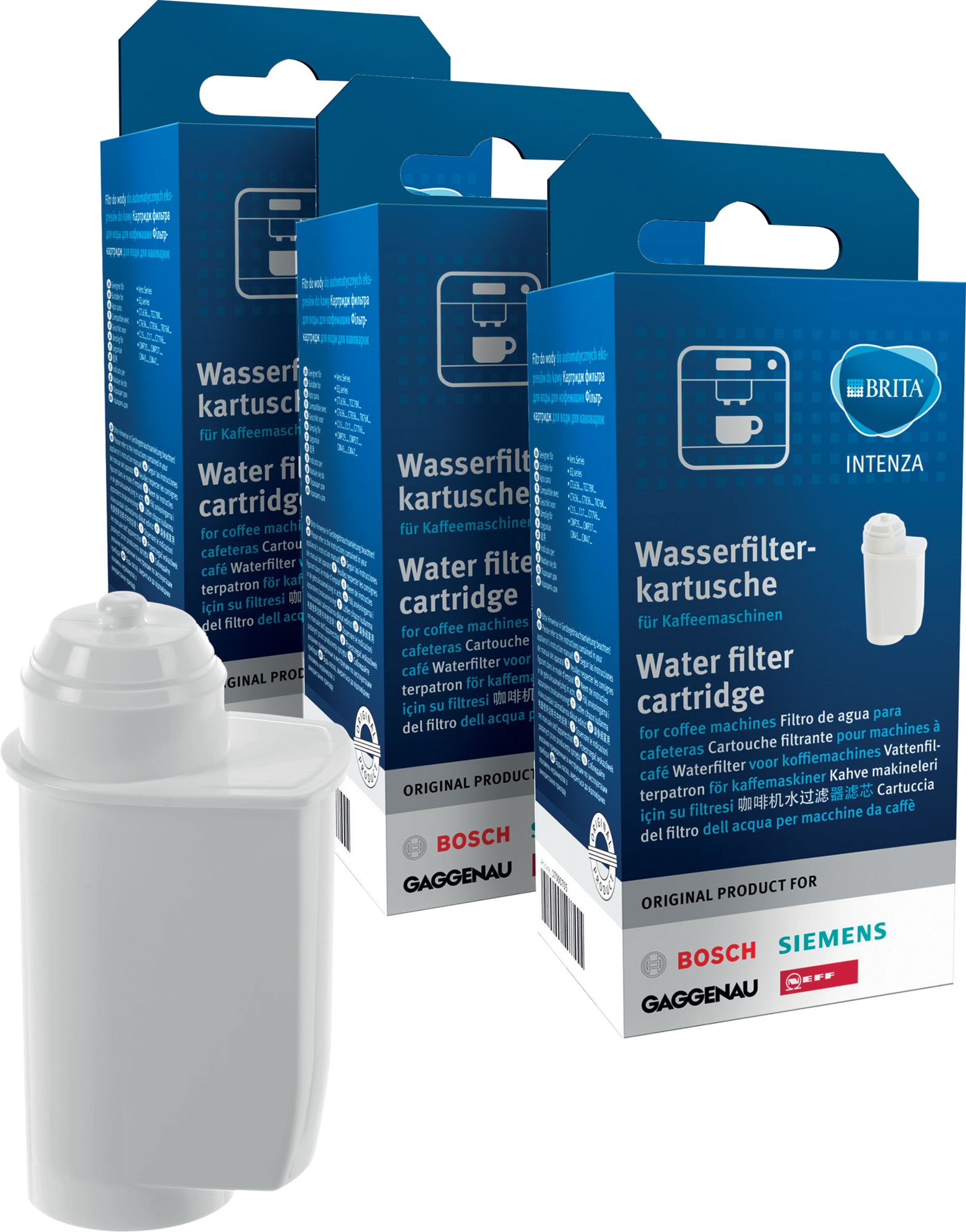 BSH Bosch Siemens 17000706 Wasserfilter - Wasserfilter 3er pack brita intenza für kaffeevollautomaten