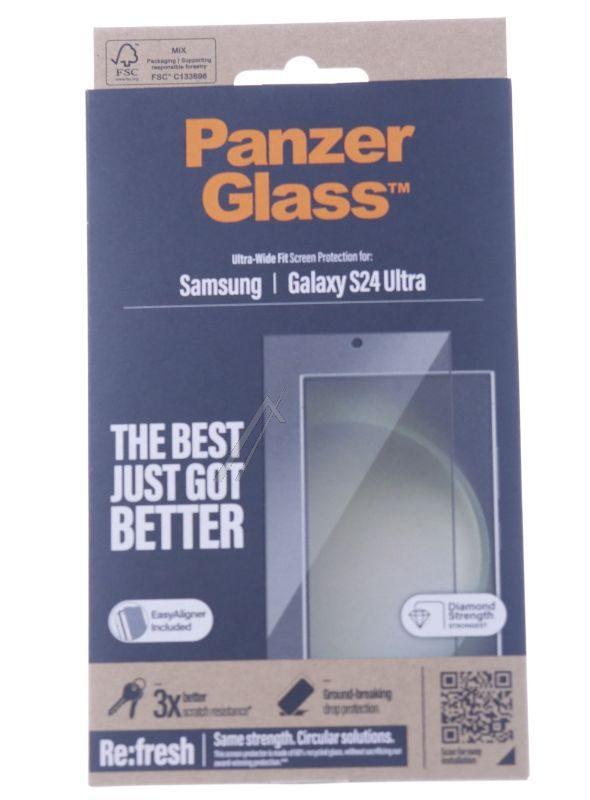 Panzerglass 7352 Display-Schutzfolie - Passend für panzerglass screen protector samsung galaxy s24 ultra | ultra-wide fit w. easyaligner