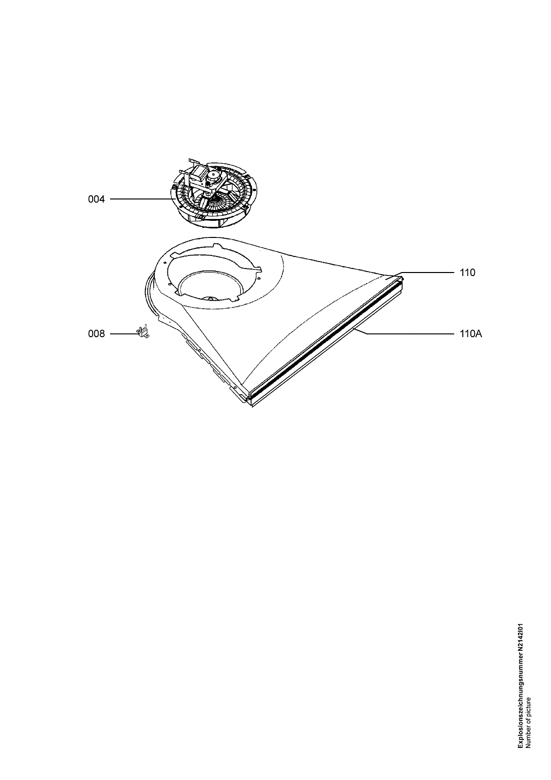 Explosionszeichnung AEG 94418117602 B3101-5-W