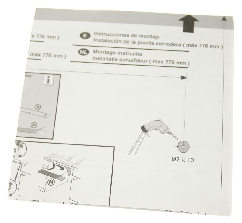 AEG Electrolux 140040339057 Schablone - Schablone,integrierbar,esl4570