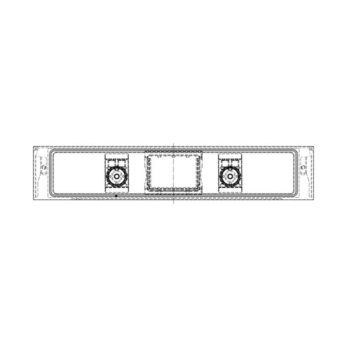 AEG Electrolux 140172883021 Bedienteilblende - Bedienblende,inox,60cm, hexago