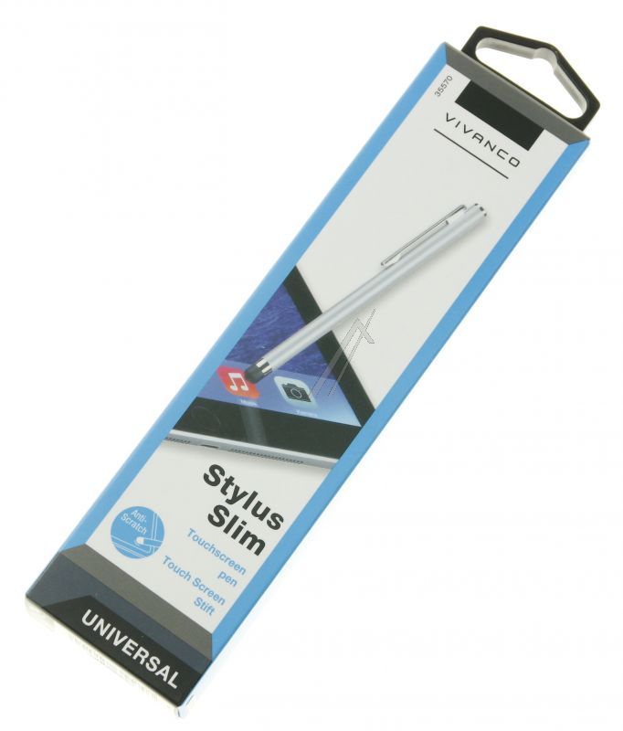 Vivanco 35570 Eingabestift - T-in slim stylus slim eingabestift für kapazitive displays, silber