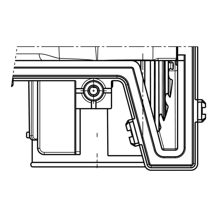 AEG Electrolux 1326404843 Waschmitteleinspülkasten - Compartiment,marmore/ boite a produite inferieur