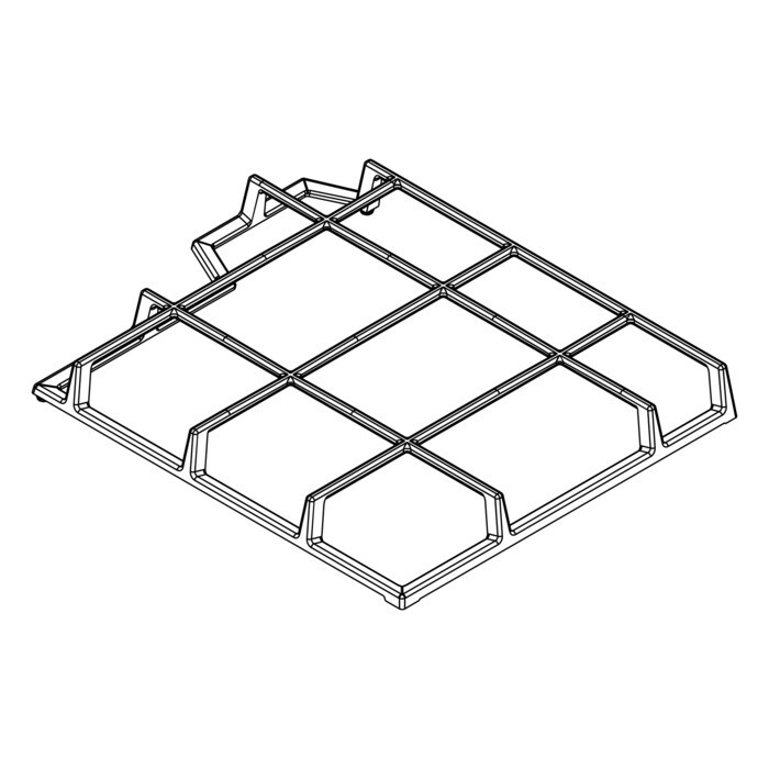 AEG Electrolux 140064492014 Aussengitter - Gitter,pfannenauflage,links