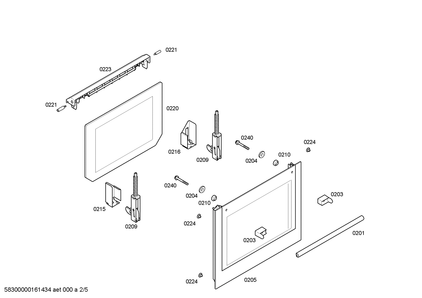 HB23AB510E/02 H.SE.NP.L2D.IN.GLASS.S1/.X.E0_C///