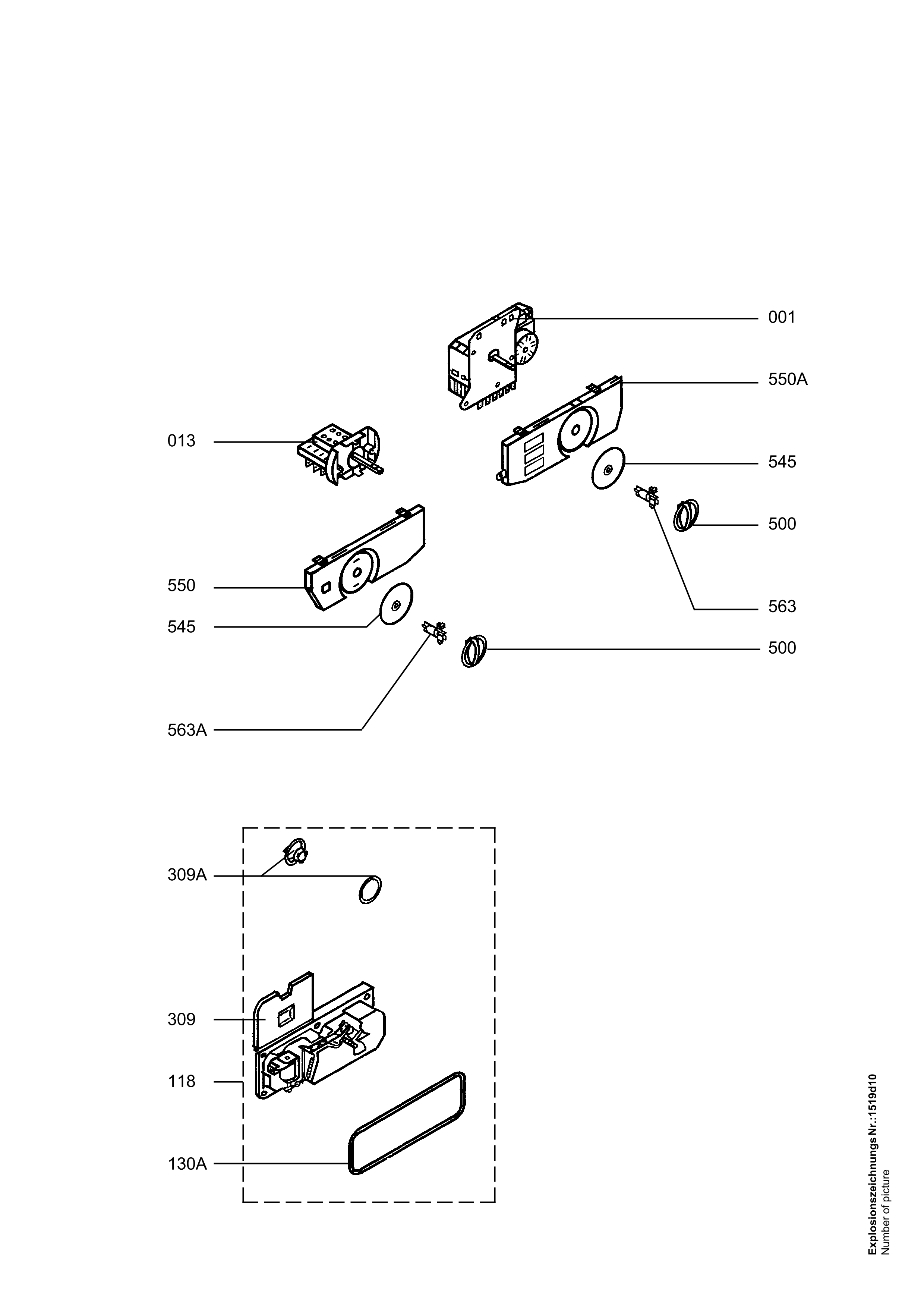Explosionszeichnung AEG 91123400101 FAV3230I-D