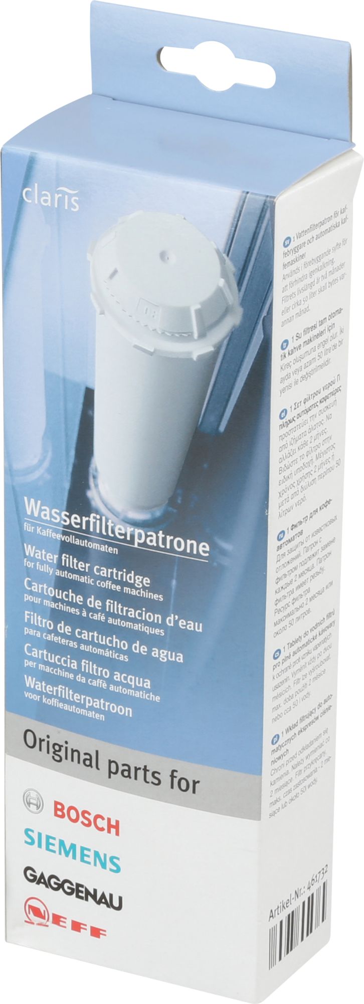 Bosch Siemens Wasserfilter für Kaffeemaschinen TCZ6003 00461732 Ersatzteil