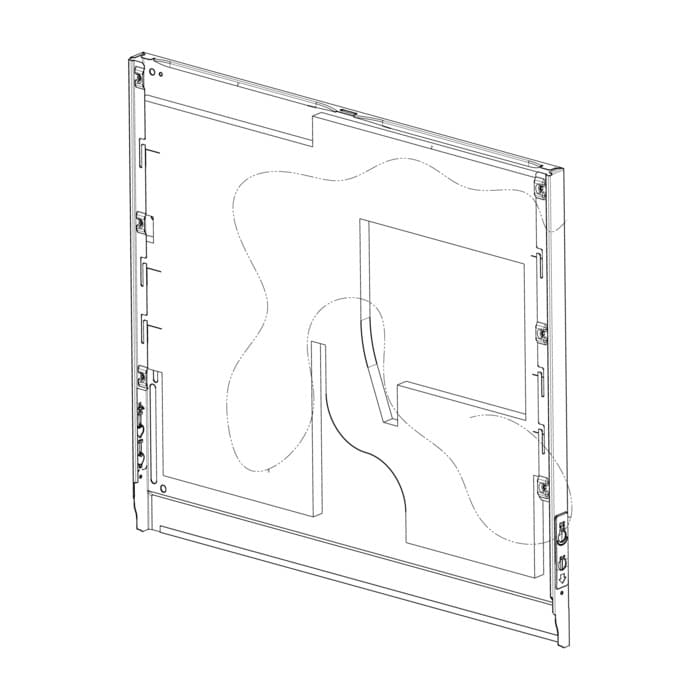 AEG Electrolux 140217280027 Tür - Door bi inox ch