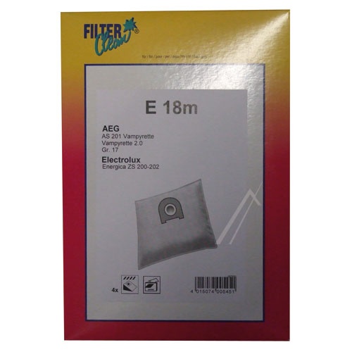 Filter Clean FL0082K Staubsaugerbeutel - E18m micromax beutel 4+1