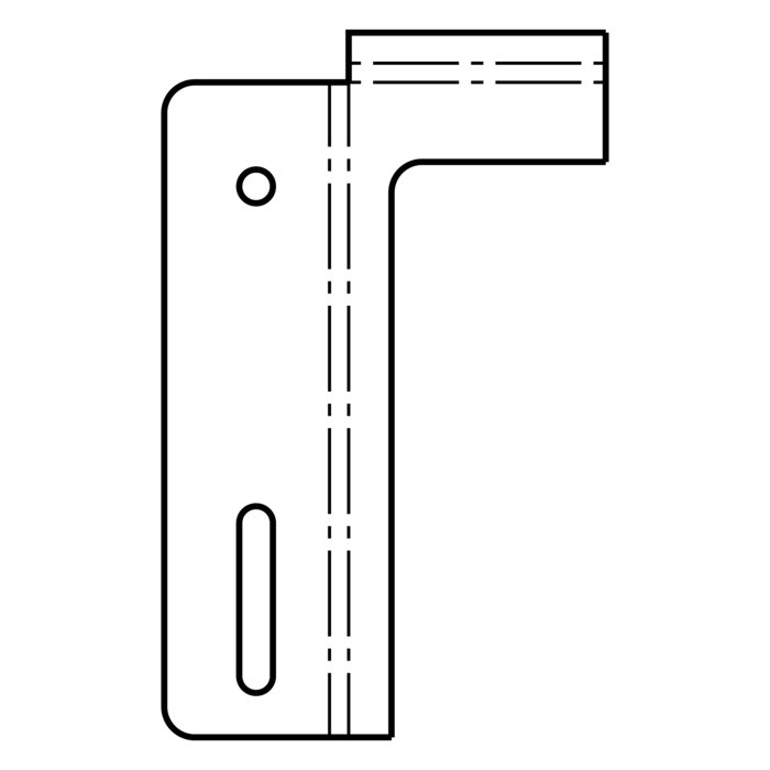 AEG Electrolux 3495605010 Halter - Omvalbeveiliging,bodem,achter