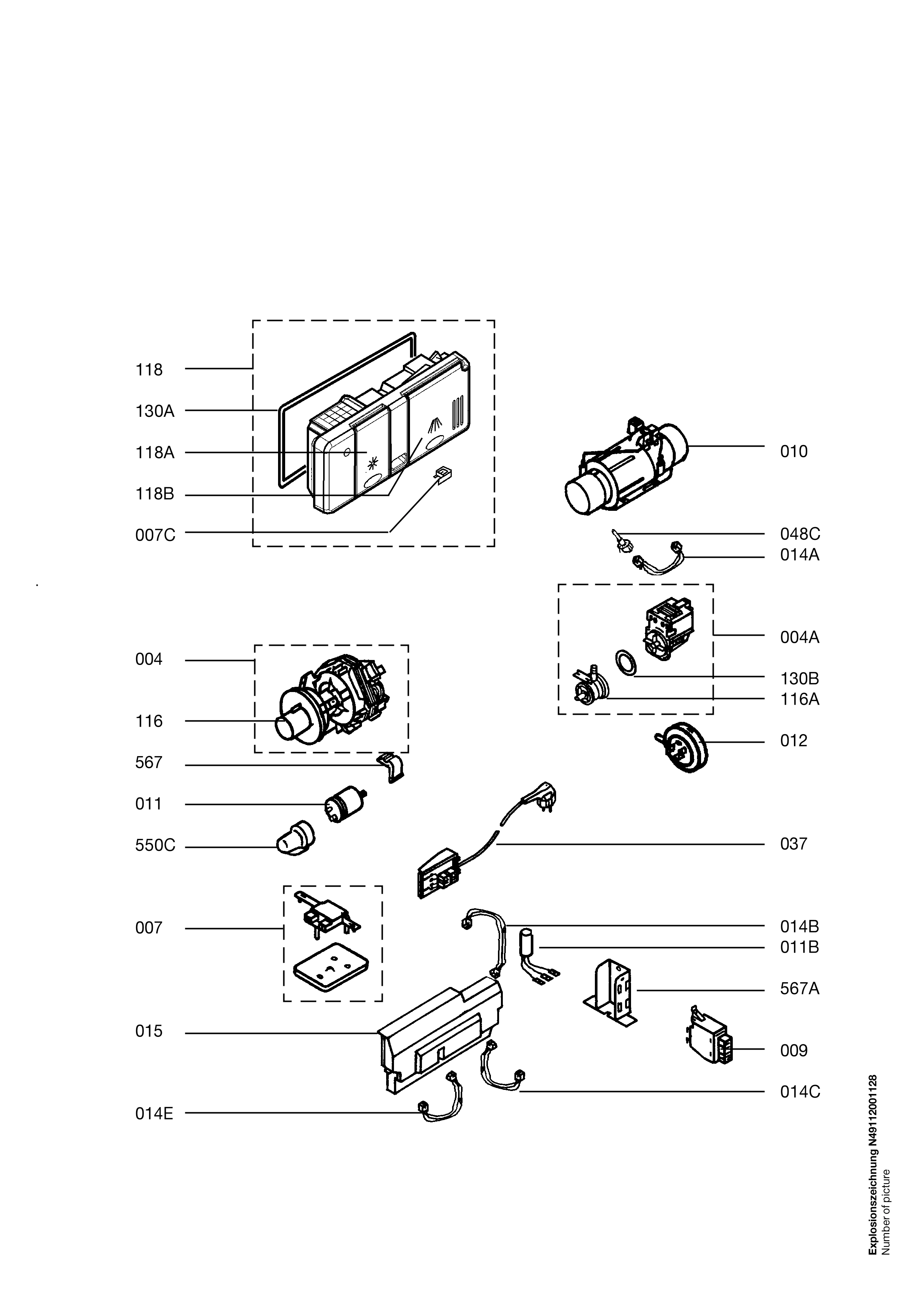Explosionszeichnung AEG 91123479600 FAV43050VI
