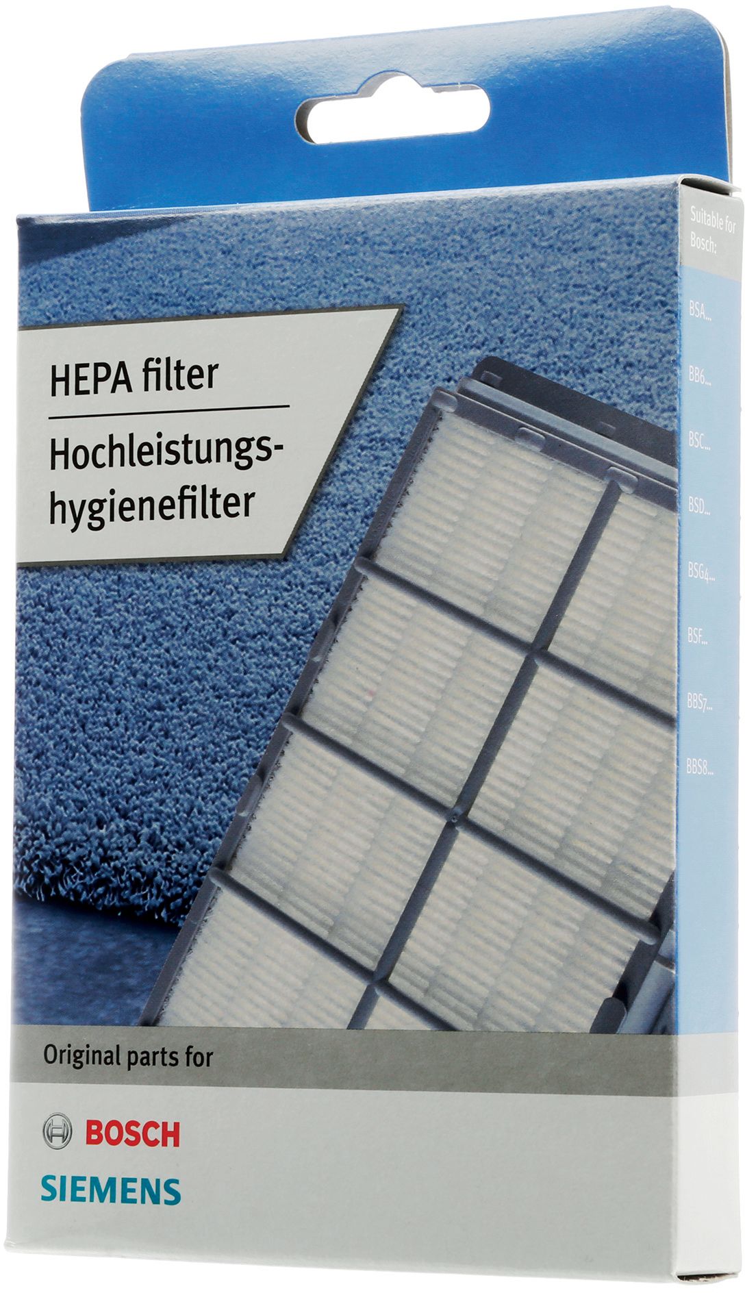 BSH Bosch Siemens 00578733 Staubsaugerfilter - H1g0 hochleistungs-hygienefilter motorschutzfilter