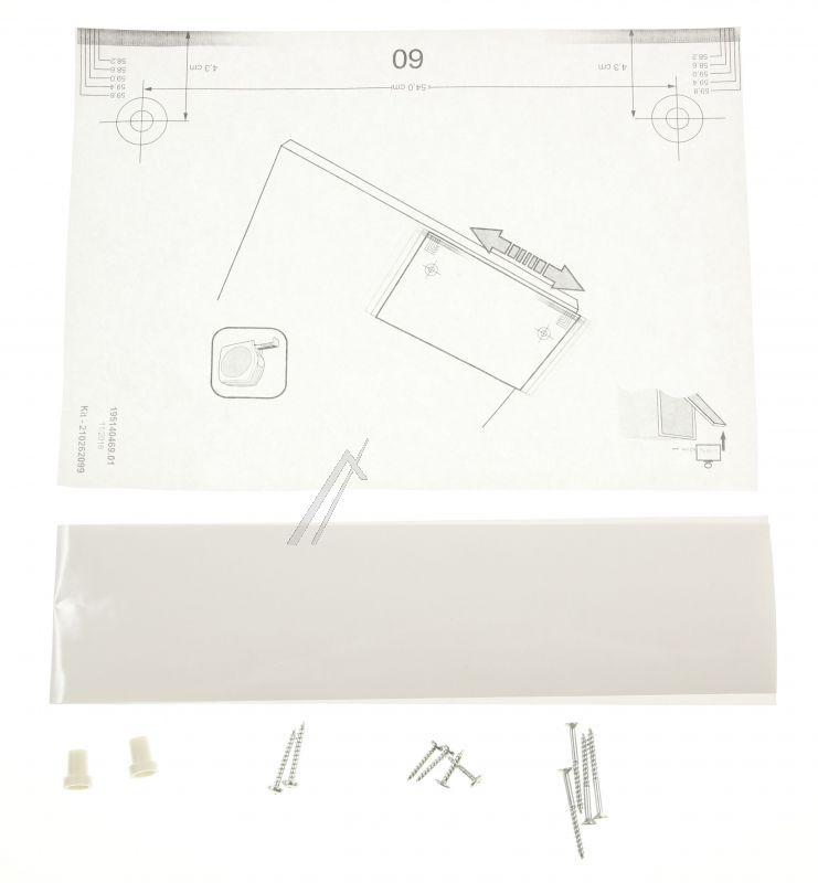 Whirlpool Indesit 488000481360 Befestigungsteil - C00481360 kit f. installation 45/60cm