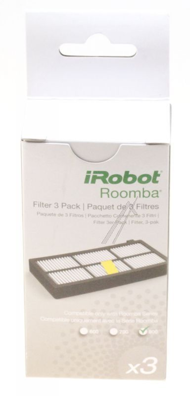 iRobot 4415864 Staubsaugerfilter - Acc800 800 serie filter pack x 3 stück