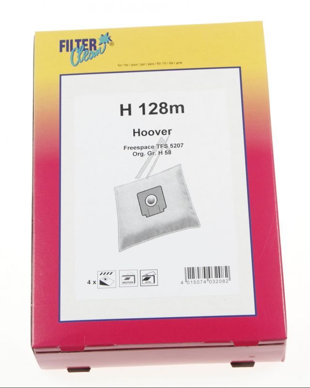 Filter Clean FL0759K Staubsaugerbeutel - H128m staubsaugerbeutel 4+1+1