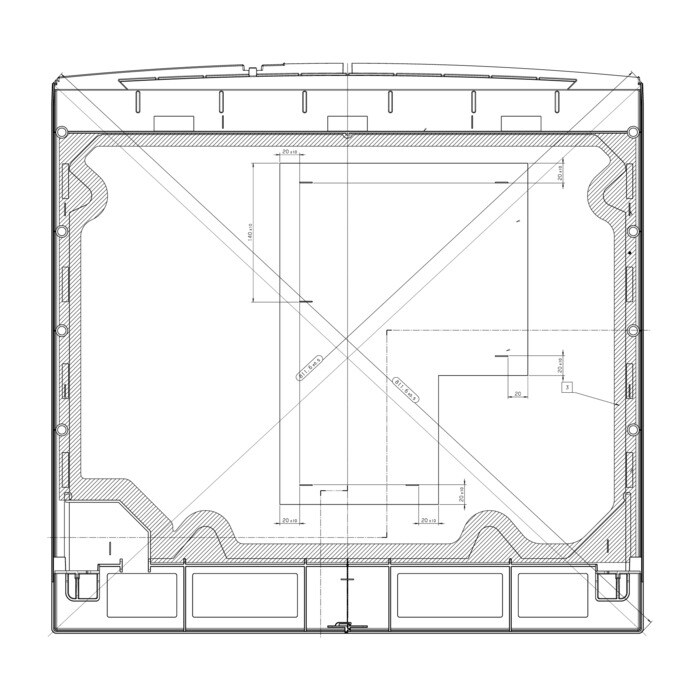 AEG Electrolux 140036169070 Abdeckplatte - Arbeitsplatte,satz,597x501.6mm