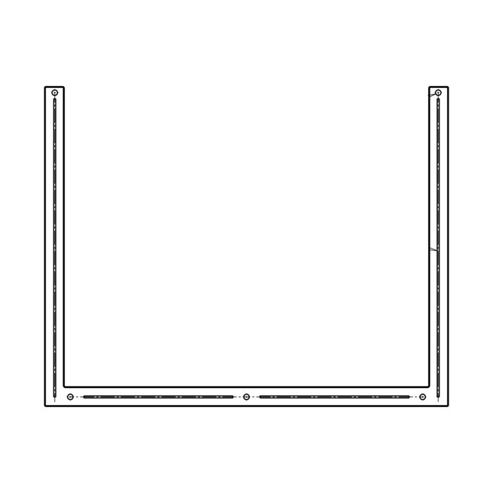 AEG Electrolux 140037378043 Aussenscheibe - Frontscheibe,inox,aeg,594x470m