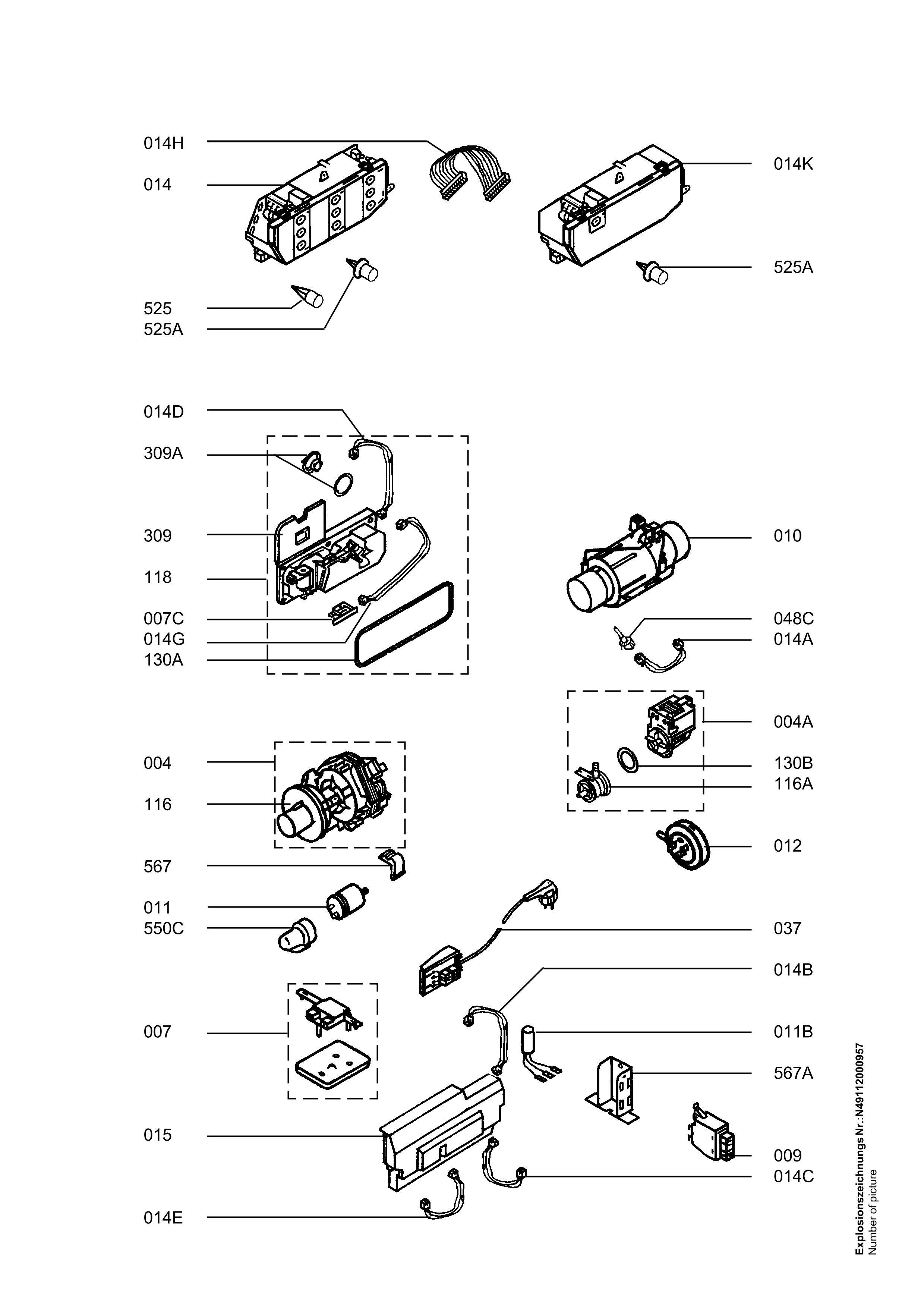 Explosionszeichnung AEG 91123471500 Favorit 50760 I W