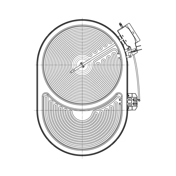 AEG Electrolux 3890808243 Bräter-Strahlungsheizkörper - Strahlungsheizer,170x265