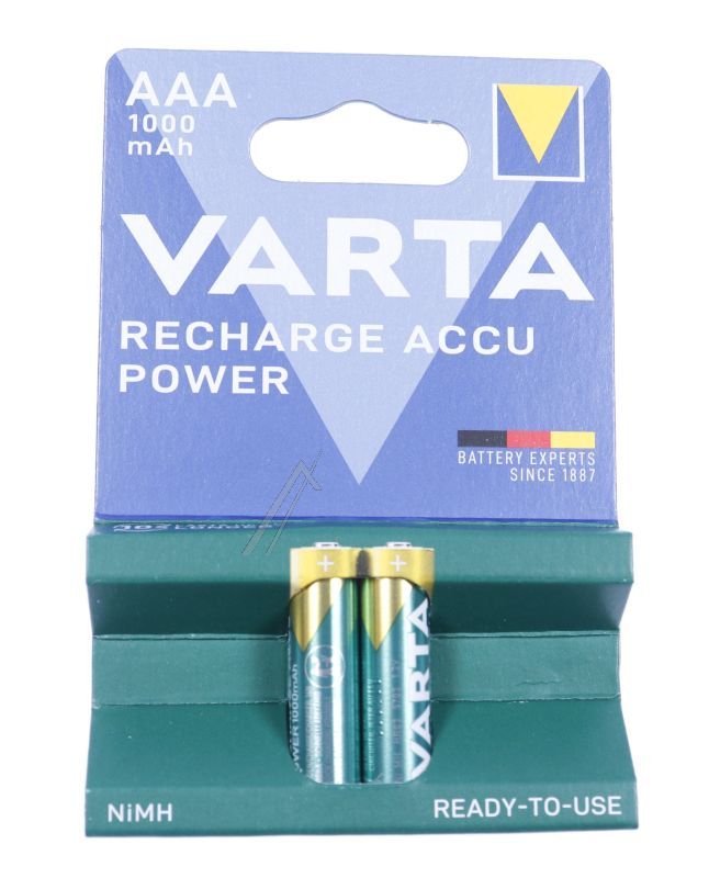 Varta 5703301402 Mikroakku AAA 1,2V - Hr3 1,2v-1000mah nimh aaa micro konsumer passend für varta 2er blister