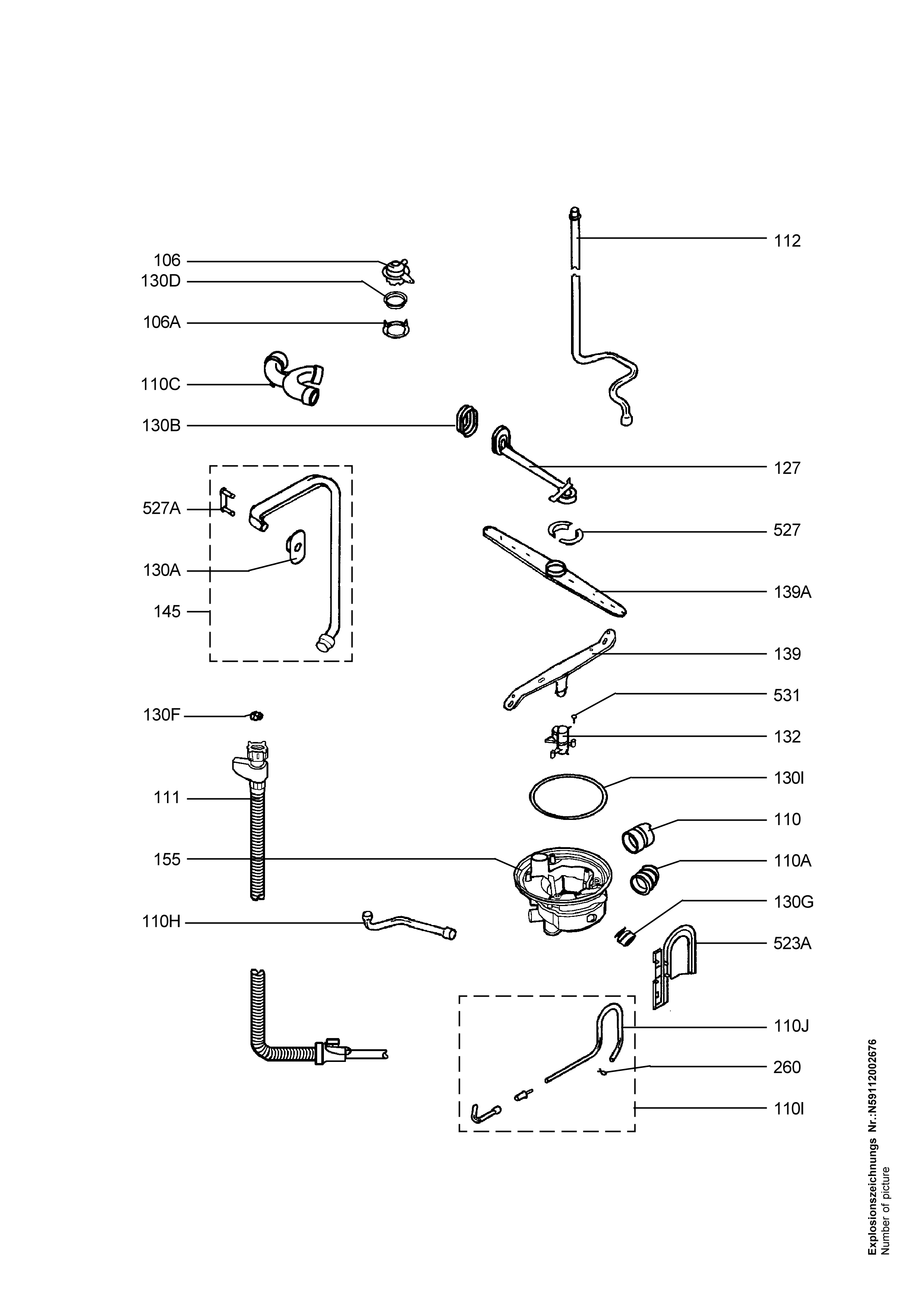Explosionszeichnung AEG 91123478201 FAV43050I-AL