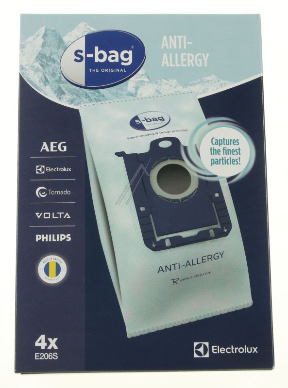 AEG Electrolux 9001684605 Staubsaugerbeutel - E206s staubbeutel s-bag anti-allergy