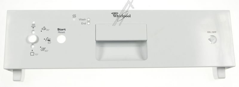 Whirlpool Indesit 481245373288 Bedienteilblende - C00404257 schalterleiste adp 657 wh