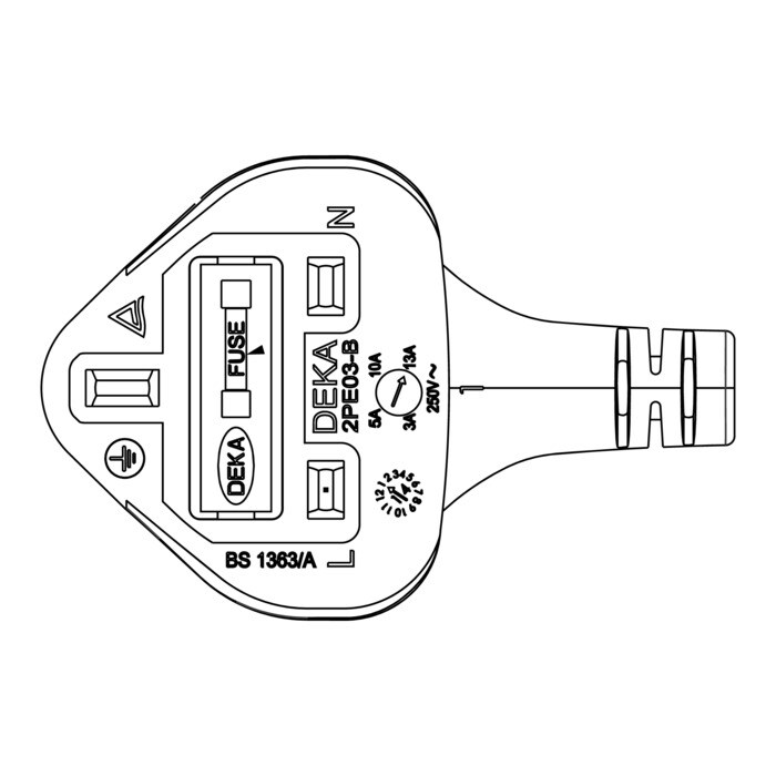 AEG Electrolux 2425738065 Netzkabel - Zuleitung,euro 1.6x0.5