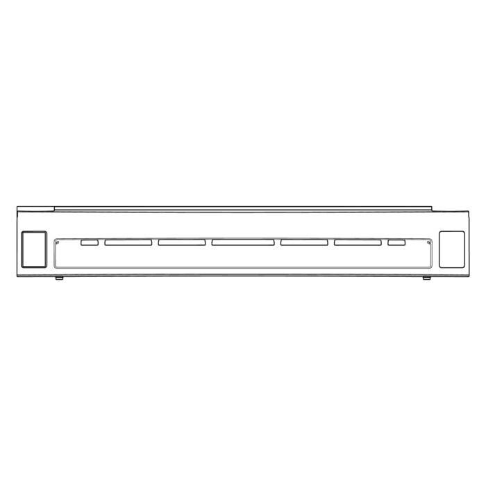 AEG Electrolux 2433334022 Lüftungsgitter - Belüftungsgitter,kpl,silber