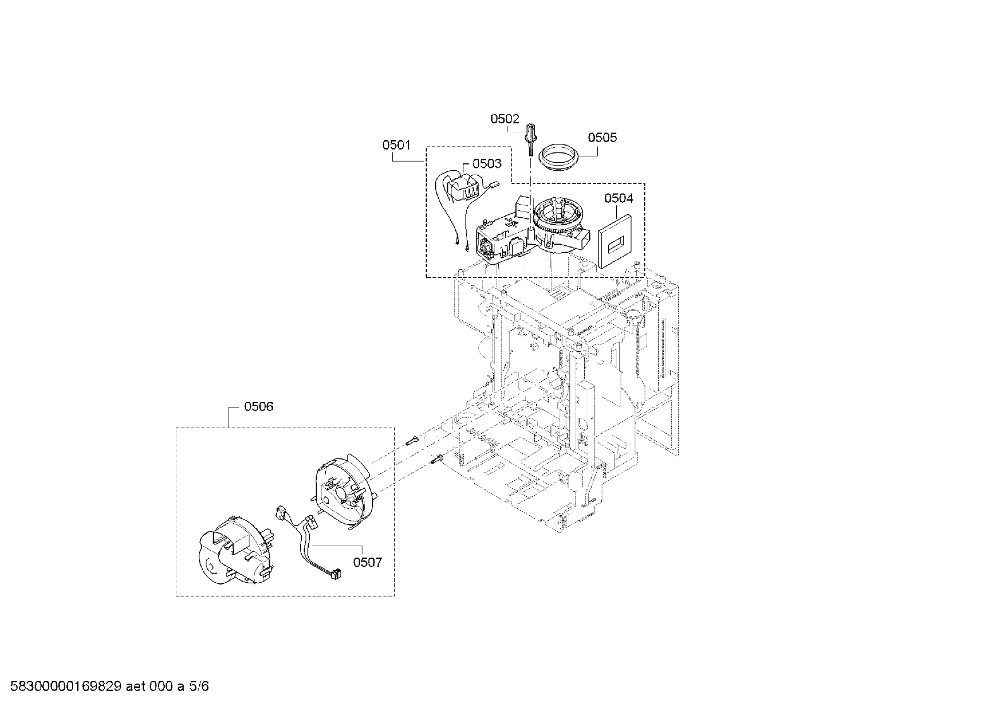 Explosionszeichnung Bosch TES50328RW/12 VeroCafe Latte