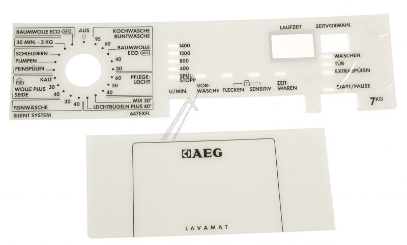 AEG Electrolux 140025043013 Bedienteilblende - Einsatz,bedienblende,aeg,l647e