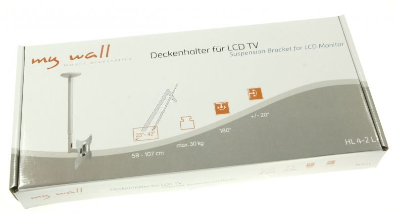 Mywall HL42 TV Deckenhalter - Hl4-2 deckenhalter für flach-bildschirm 23- (58-107 cm)