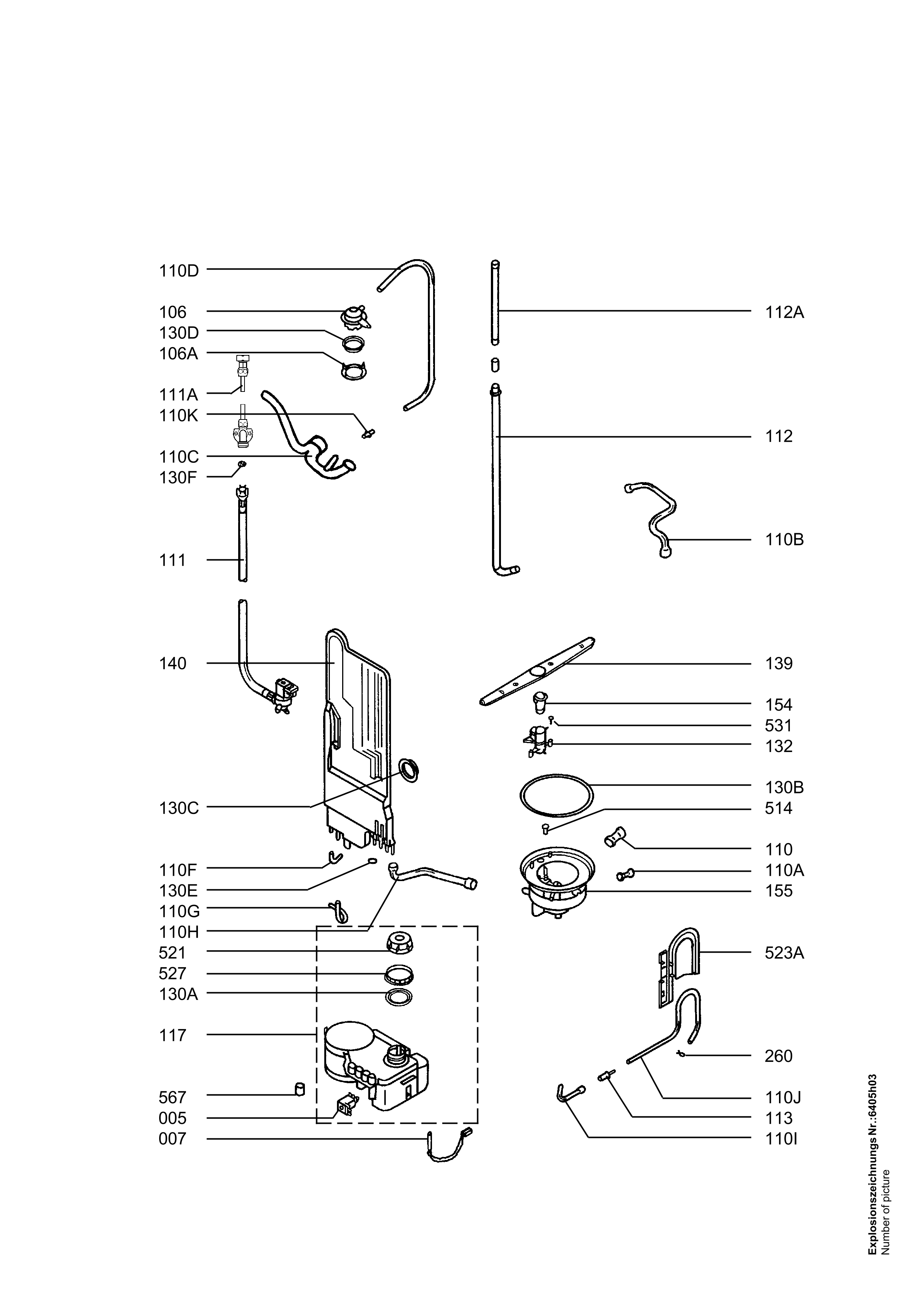 Explosionszeichnung AEG 91123214901 FAV6061