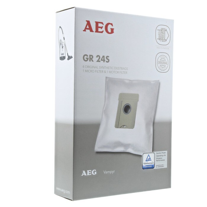 AEG Electrolux 9002565415 Staubsaugerbeutel - Gr24s 4 staubbeutel microflies + 1 microfilter + 1motorfilter