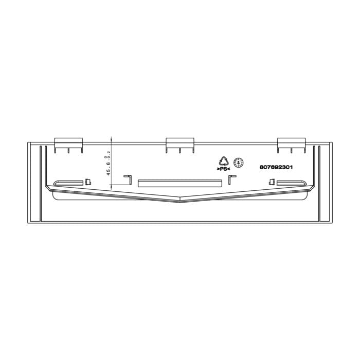 AEG Electrolux 8076923039 Abdeckung Gehäuse - Shield,h=87mm