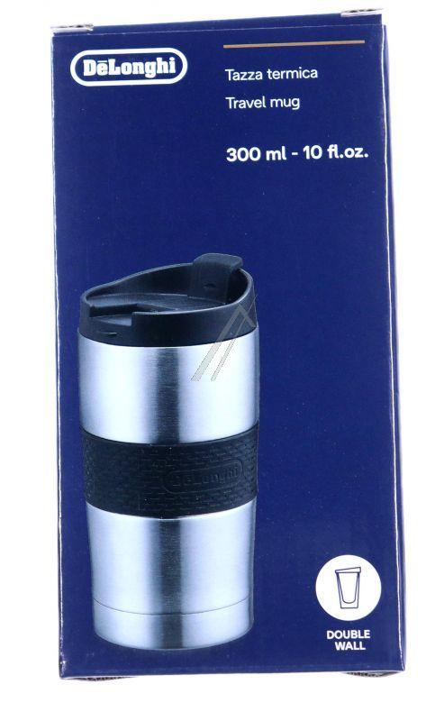 Delonghi AS00003520 Thermoskanne - Dlsc074 doppelwandiger reisebecher aus rvs, 235 ml