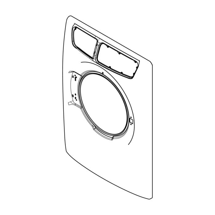 AEG Electrolux 8076999161 Gehäuse Vorderteil - Frontblende,gehäuse,weiss,wm,p