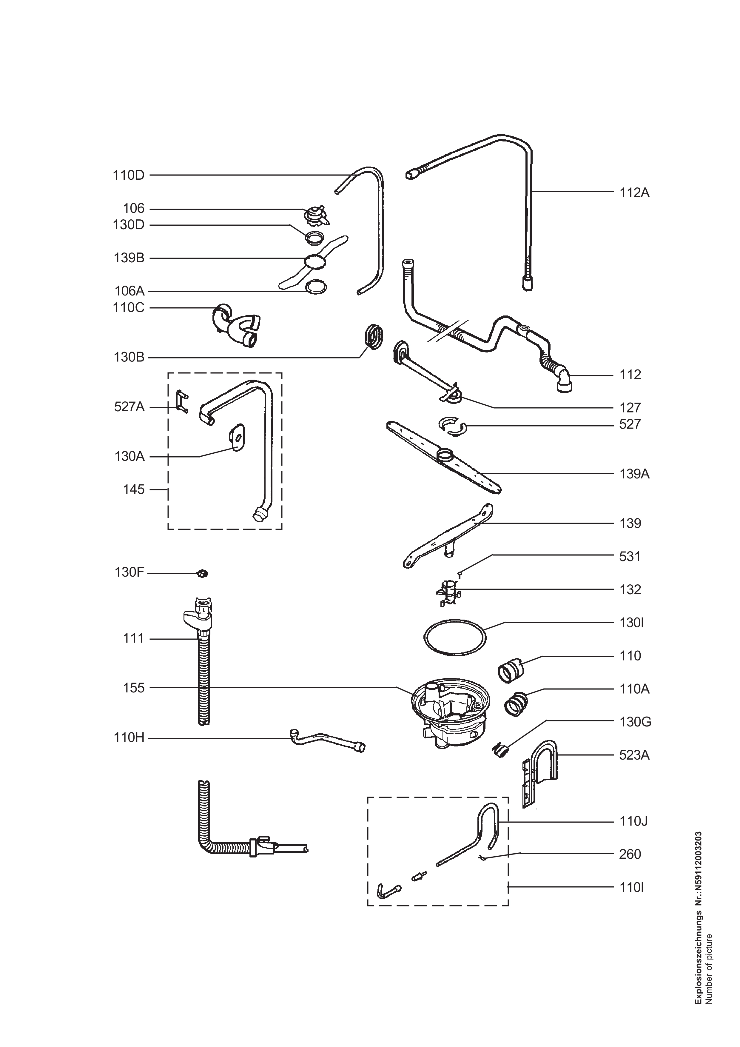 Explosionszeichnung AEG 91123512201 FAV88070IA