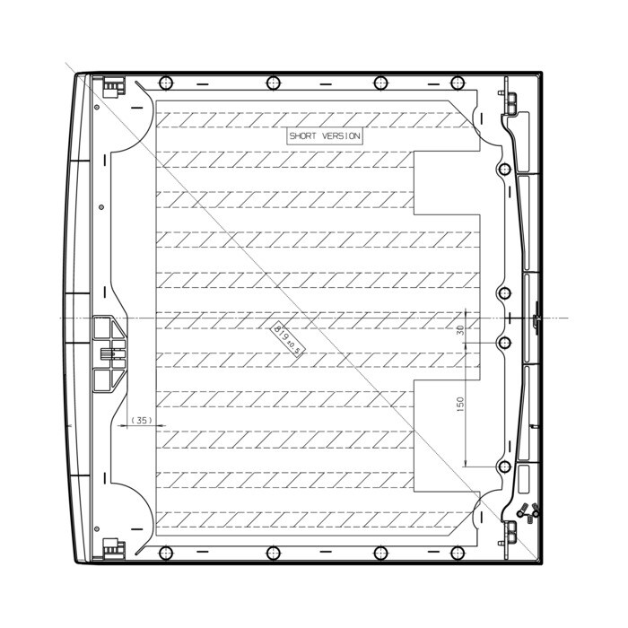 AEG Electrolux 1925994103 Abdeckung Gehäuse - Assemblage,plan de travail